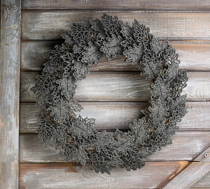 Autumn Felt Floral Wreath - image 1