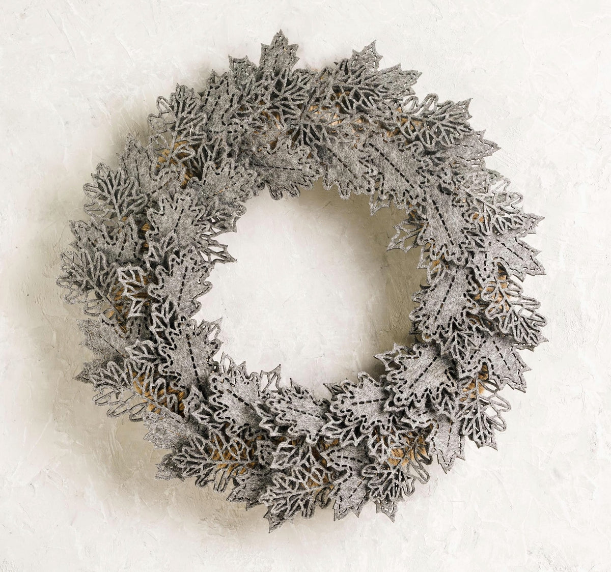 Autumn Felt Floral Wreath - image 2