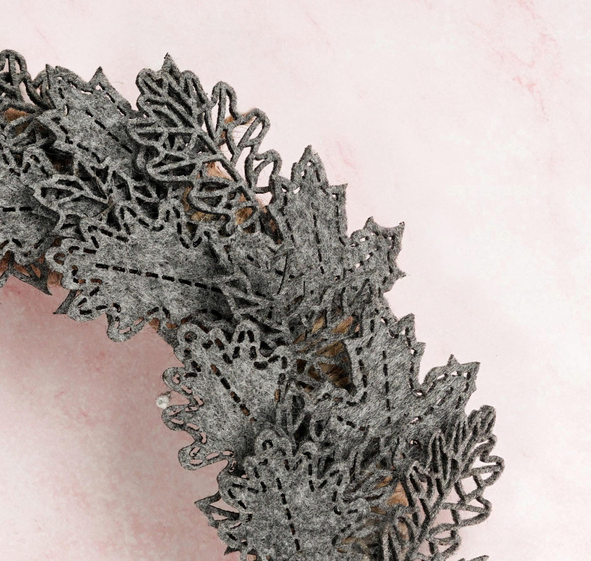 Autumn Felt Floral Wreath - image 6