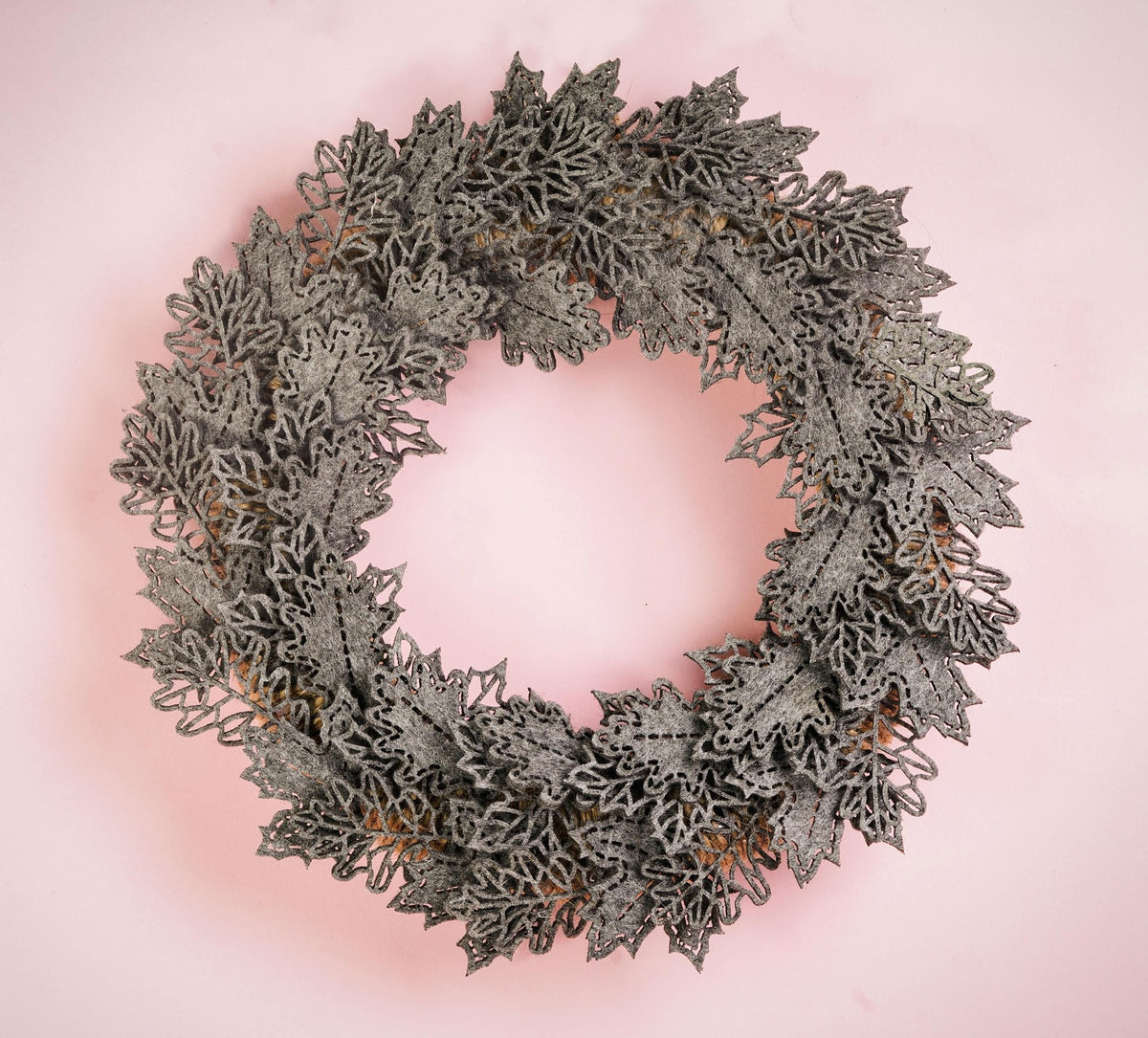 Autumn Felt Floral Wreath - image 7