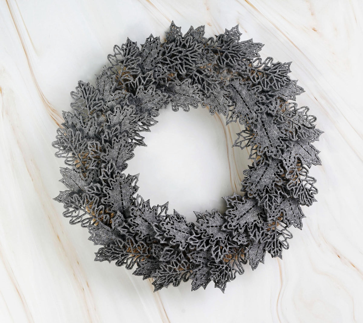 Autumn Felt Floral Wreath - image 9