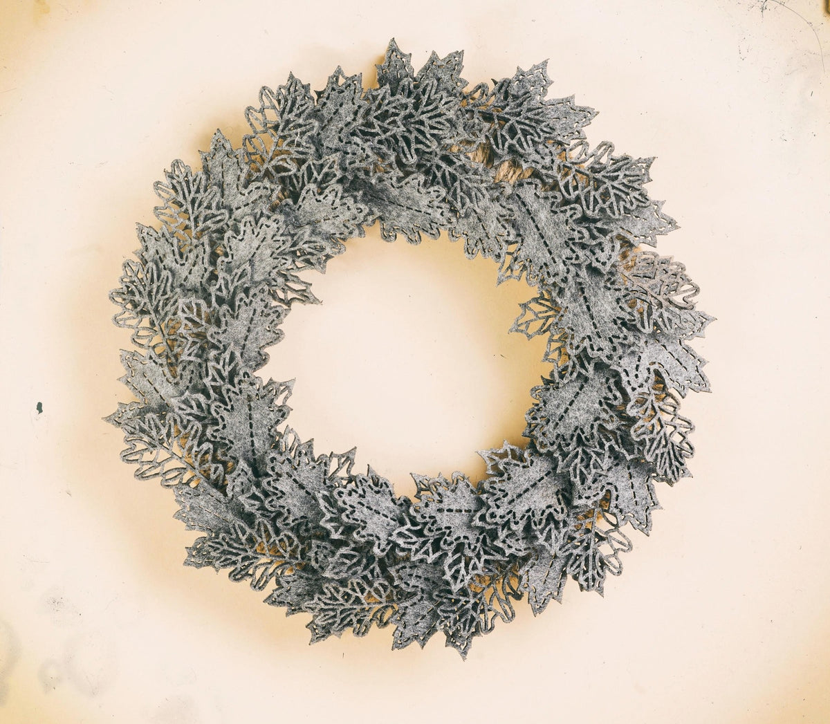 Autumn Felt Floral Wreath - image 10