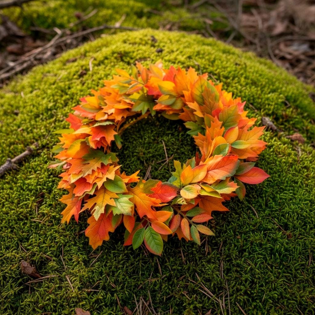 Autumn Felt Floral Wreath - Style 2 - image 6