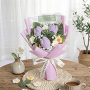Blue Crochet Tulip Bouquet - image 3