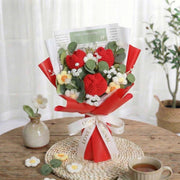 Blue Crochet Tulip Bouquet - image 5