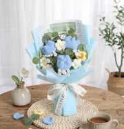 Blue Crochet Tulip Bouquet - image 9