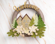 Christmas Felt Floral Wreath - image 6