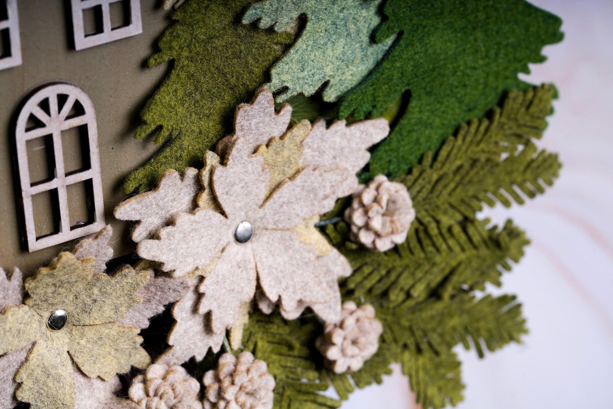 Christmas Felt Floral Wreath - image 9