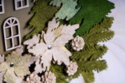 Christmas Felt Floral Wreath - image 9
