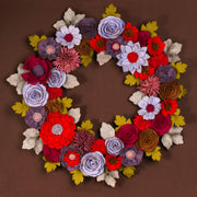 Colorful Felt Floral Wreath - image 2