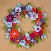 Colorful Felt Floral Wreath - image 4