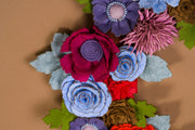 Colorful Felt Floral Wreath - image 10