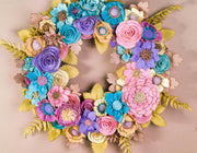 Colorful Felt Floral Wreath - Style 2 - image 2