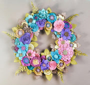 Colorful Felt Floral Wreath - Style 2 - image 3