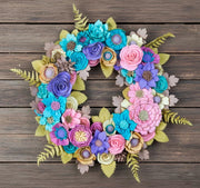 Colorful Felt Floral Wreath - Style 2 - image 6