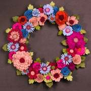 Colorful Felt Floral Wreath - Style 3 - image 3