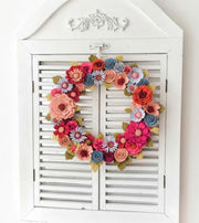 Colorful Felt Floral Wreath - Style 3 - image 4