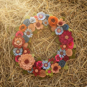 Colorful Felt Floral Wreath - Style 3 - image 8