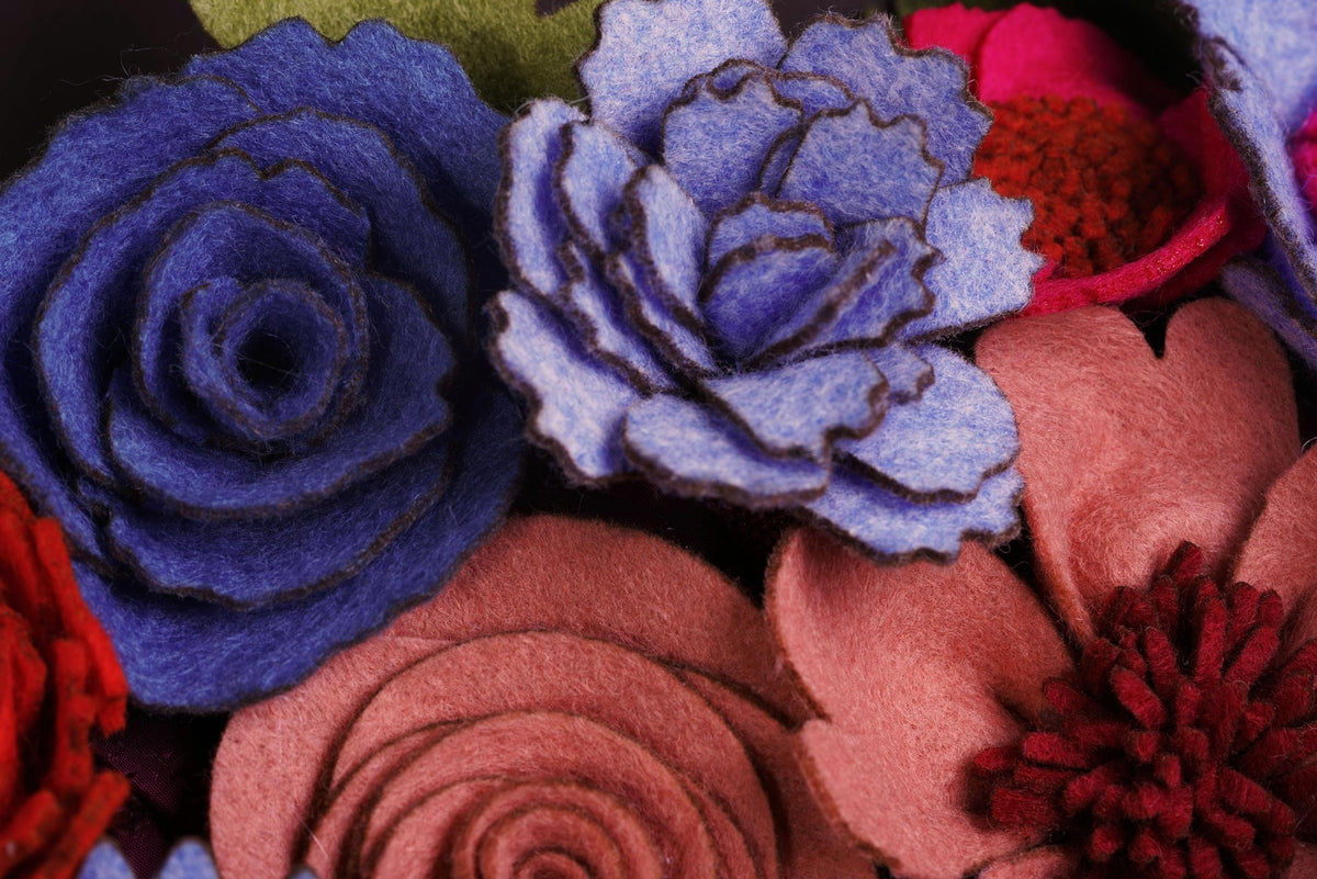 Colorful Felt Floral Wreath - Style 3 - image 10