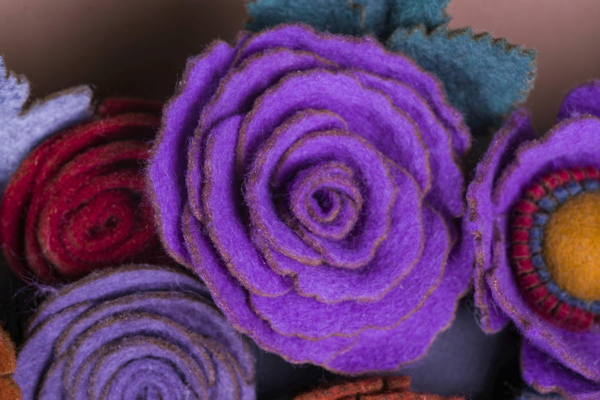 Colorful Felt Floral Wreath - Style 4 - image 9