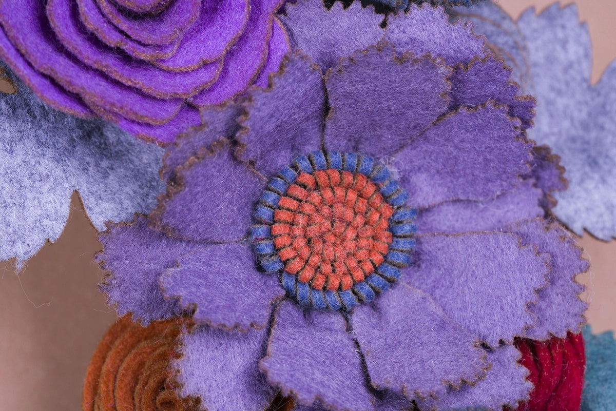 Colorful Felt Floral Wreath - Style 4 - image 10