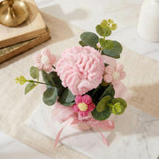 Crochet Carnation Pot Bouquet - image 2