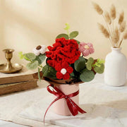 Crochet Carnation Pot Bouquet - image 5