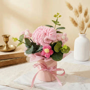 Crochet Carnation Pot Bouquet - image 7