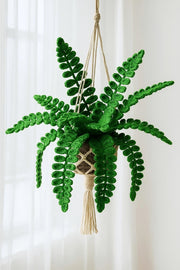 Crochet Fern Macrame Hanging Basket - Style 2 - image 2