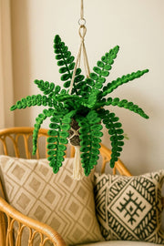 Crochet Fern Macrame Hanging Basket - Style 2 - image 3
