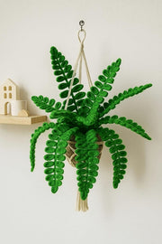 Crochet Fern Macrame Hanging Basket - Style 2 - image 6