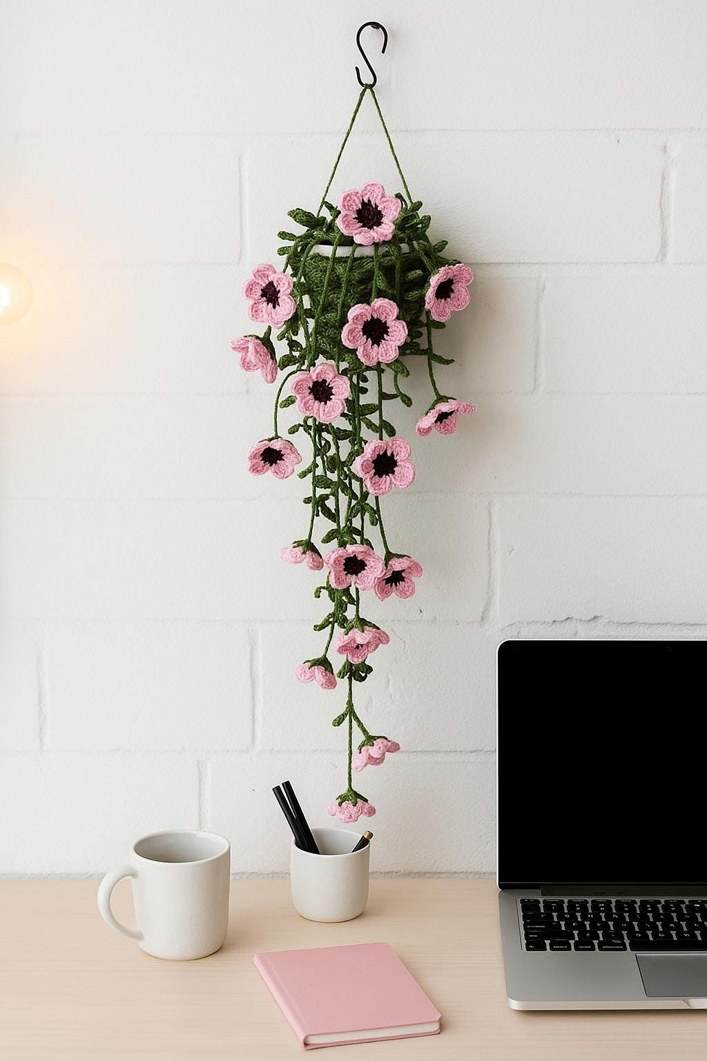 Crochet Floral Hanging Decor - image 2