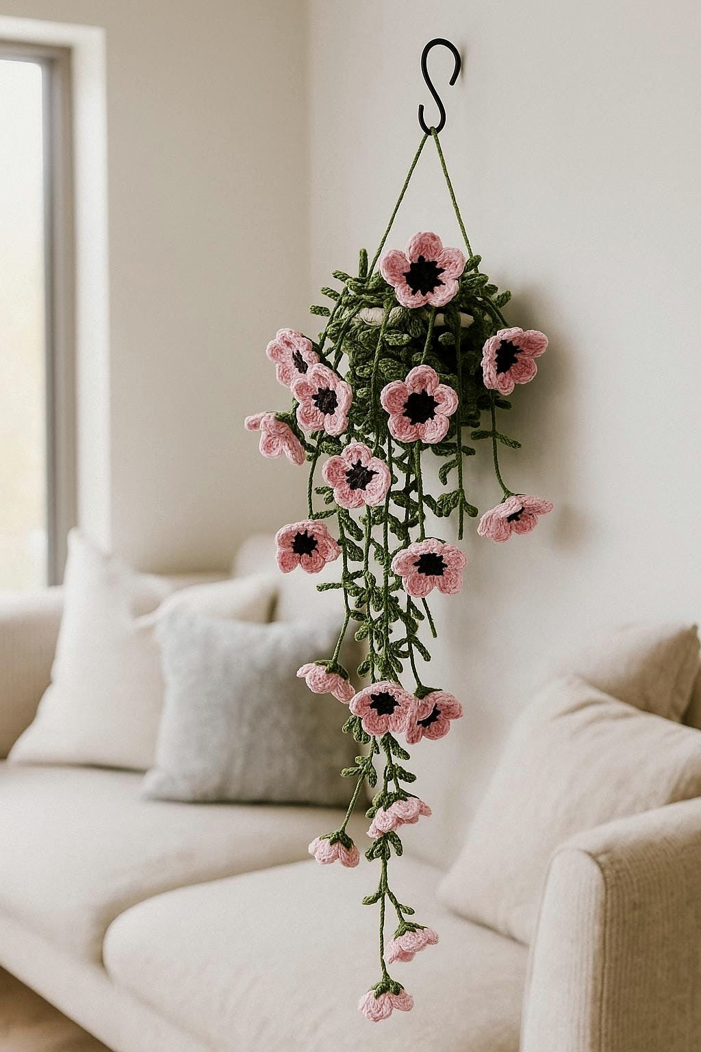 Crochet Floral Hanging Decor - image 4