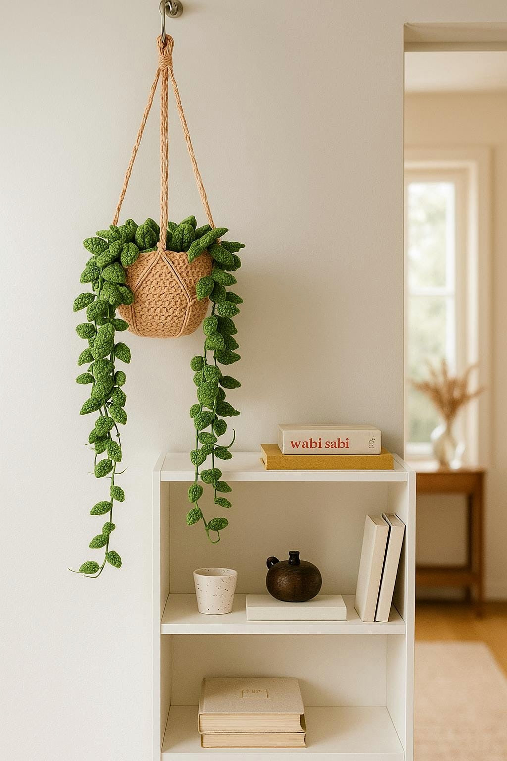 Crochet Green Vine Hanging Decor - image 2