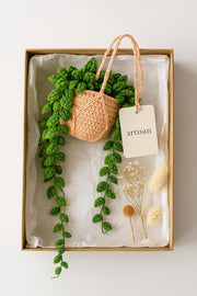 Crochet Green Vine Hanging Decor - image 3