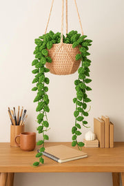Crochet Green Vine Hanging Decor - image 6