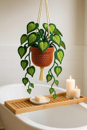 Crochet Heart Leaf Hanging Decor - image 6
