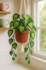 Crochet Heart Leaf Hanging Decor - image 8