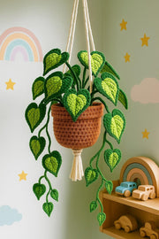 Crochet Heart Leaf Hanging Decor - image 9