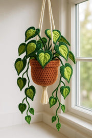 Crochet Heart Leaf Wall Hanging - image 7