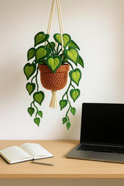 Crochet Heart Leaf Wall Hanging - image 10