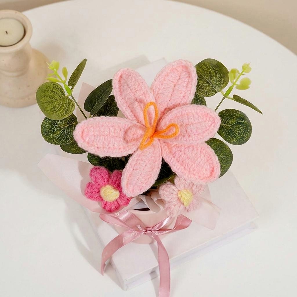 Crochet Lily Arrangement - image 2