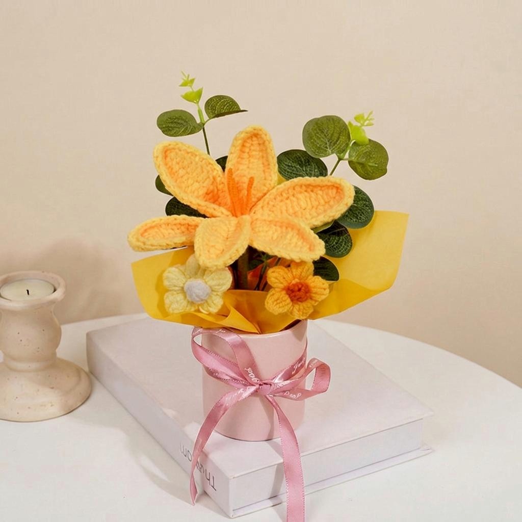 Crochet Lily Arrangement - image 3