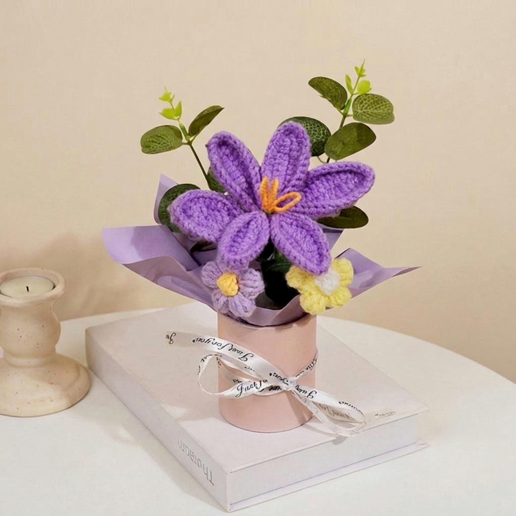 Crochet Lily Arrangement - image 5