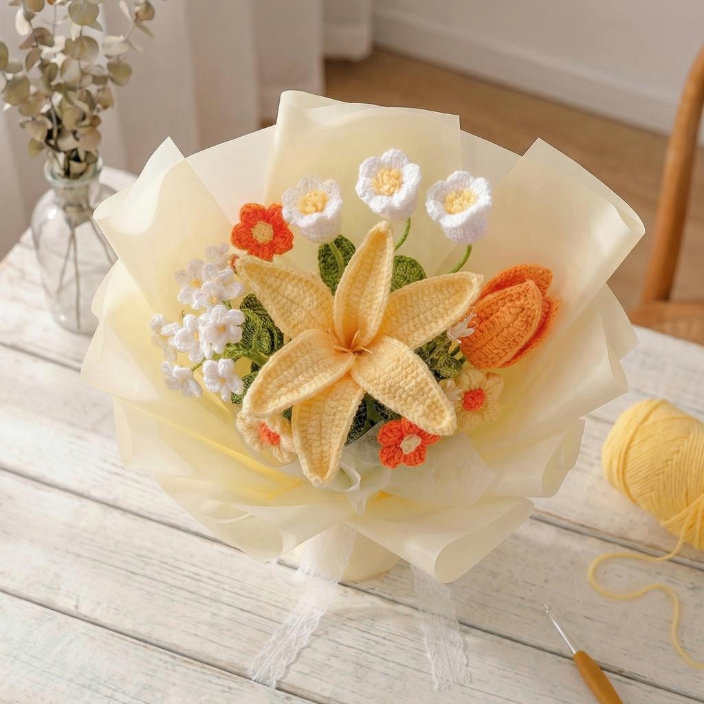 Crochet Lily Bouquet - image 2