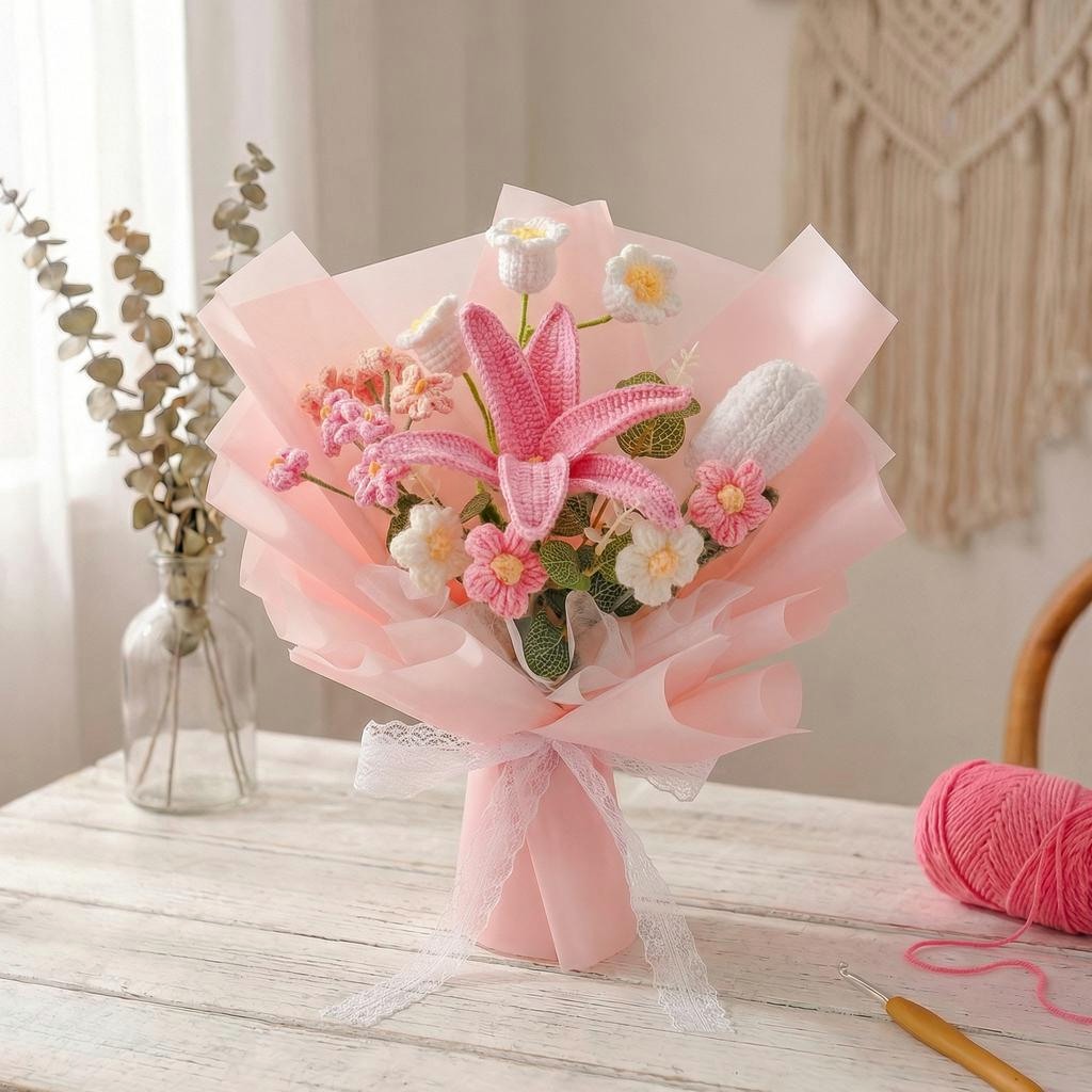 Crochet Lily Bouquet - image 4