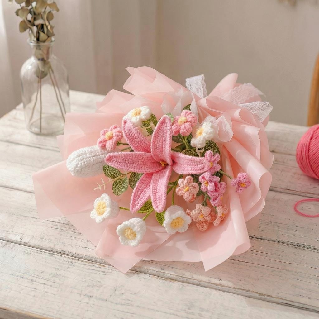 Crochet Lily Bouquet - image 6