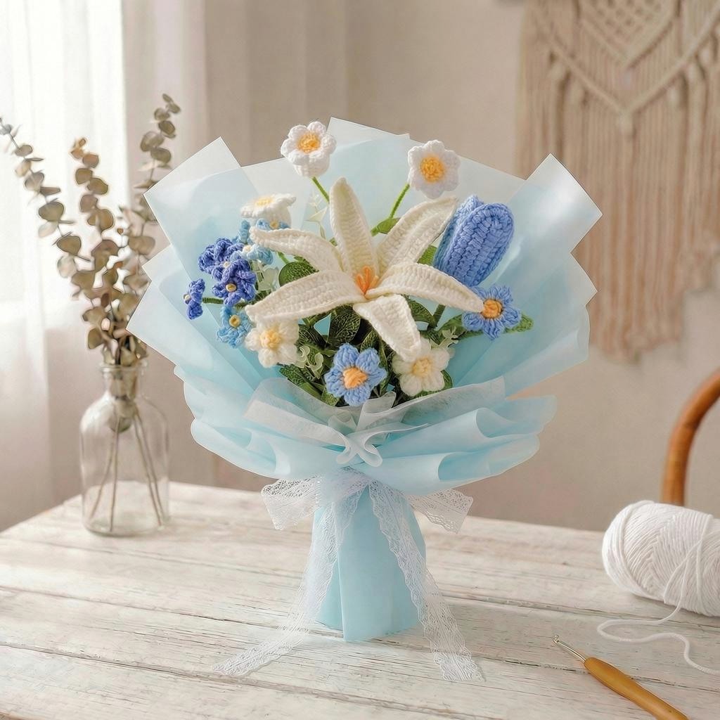Crochet Lily Bouquet - image 7