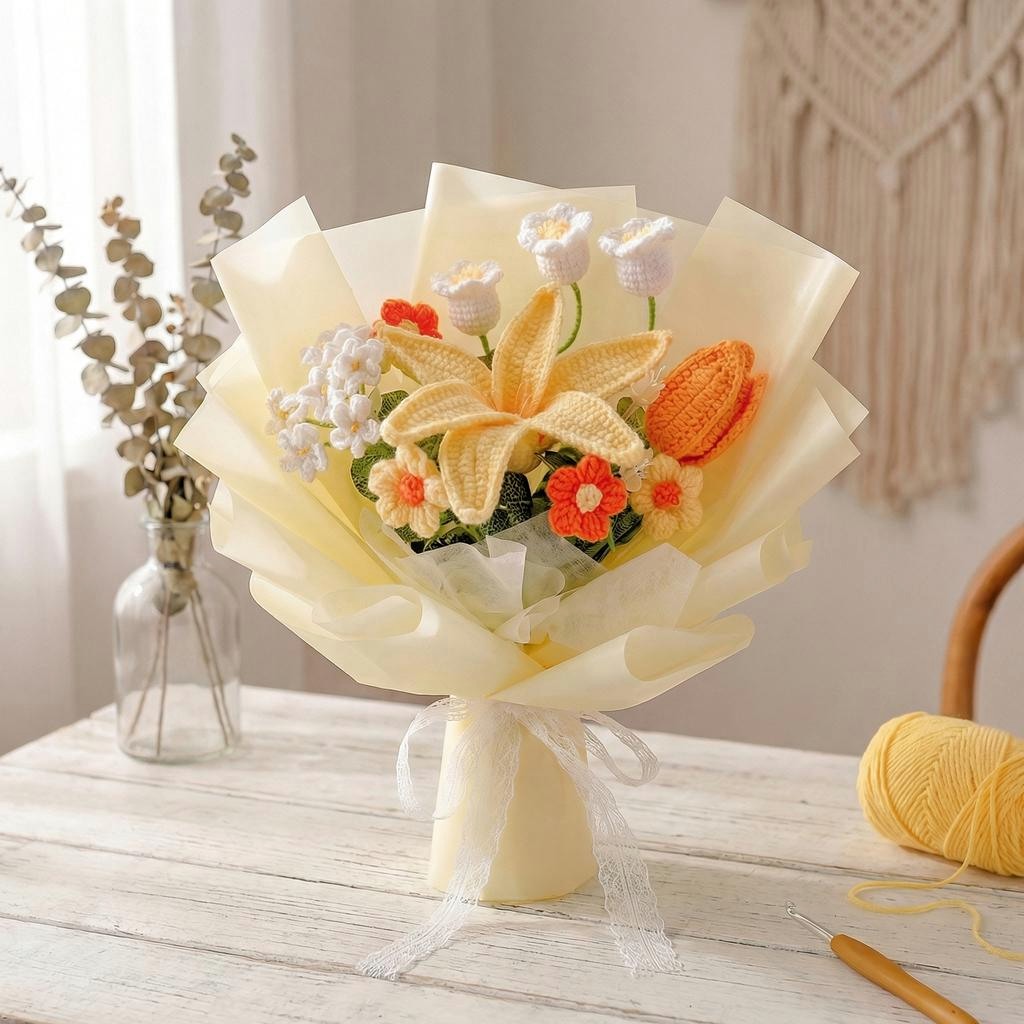 Crochet Lily Bouquet - image 10