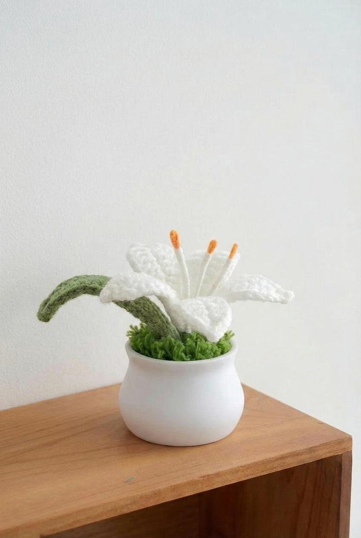 Crochet Lily Pot - image 1